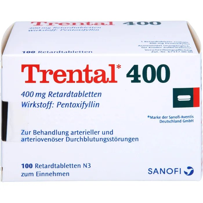 Trental德国己酮可可碱缓释片,第1张 Trental德国己酮可可碱缓释片,德速查信息,第1张