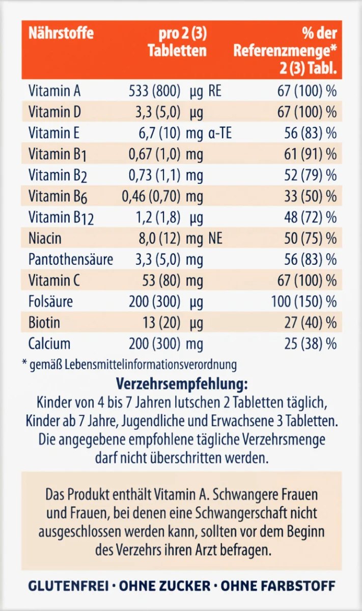 Sanostol多种维生素矿物质咀嚼片