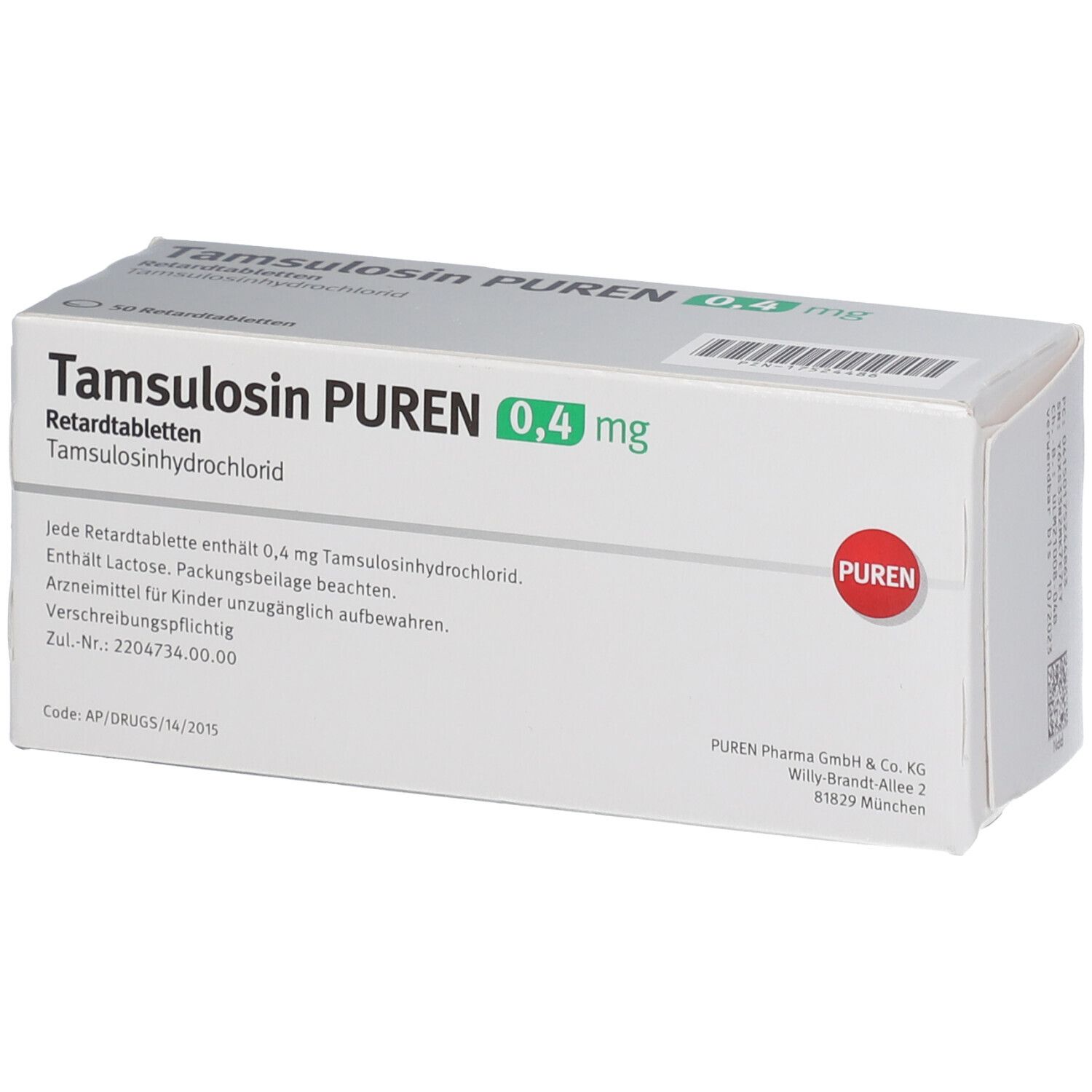 Tamsulosin德国版坦索罗辛缓释胶囊,德速查信息,第1张