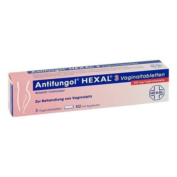 ANTIFUNGOL HEXAL 3 VAG.TAB HEXAL赫素克霉唑栓剂 PZN:03248901