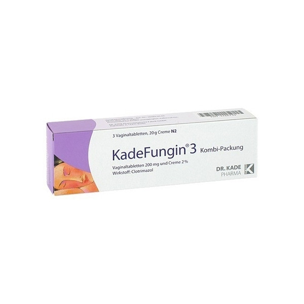 德国KADEFUNGIN 3阴道霜 20g 抑制真菌 细菌 PZN:03766139,第1张 德国KADEFUNGIN 3阴道霜 20g 抑制真菌 细菌 PZN:03766139,德国代购,第1张
