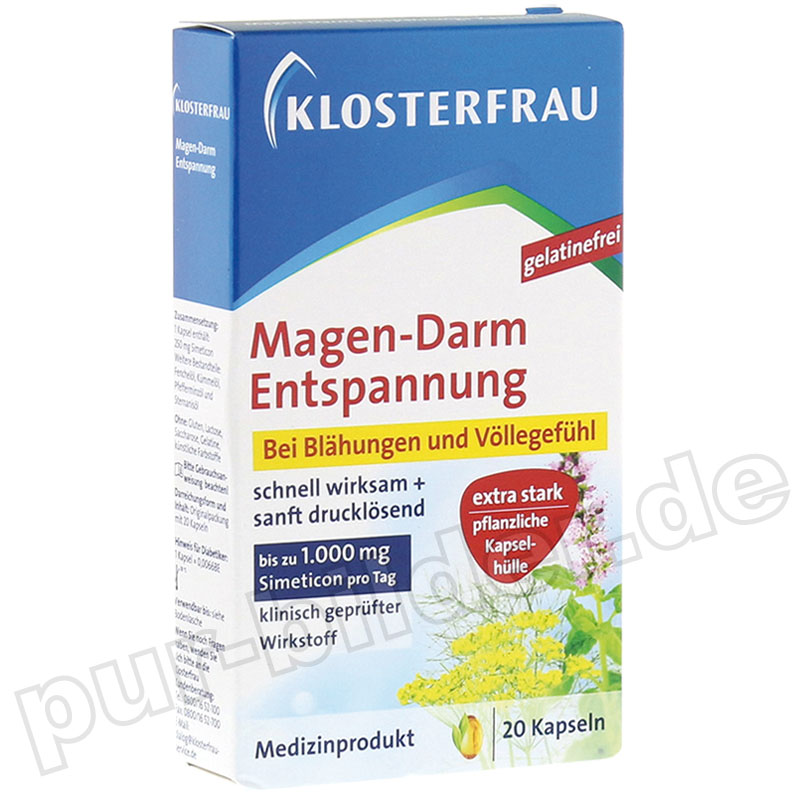 KLOSTERFRAU 250mg西甲硅油肠胃舒缓胶囊 20粒,ddepin,第1张